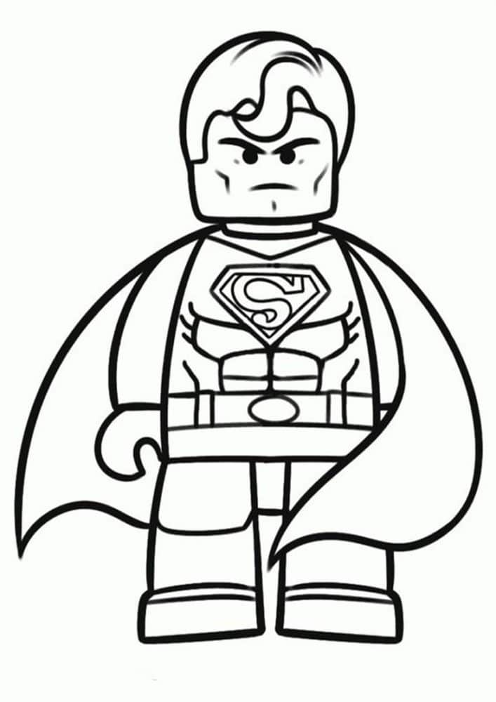 Free easy to print lego coloring pages