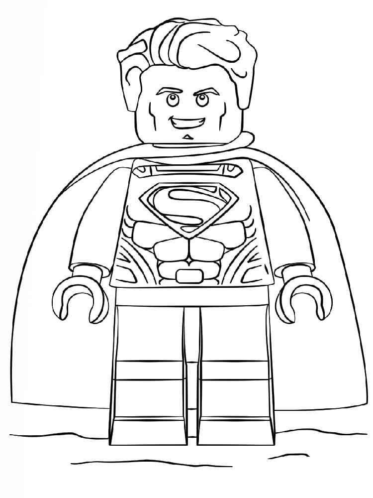 Lego superman coloring pages