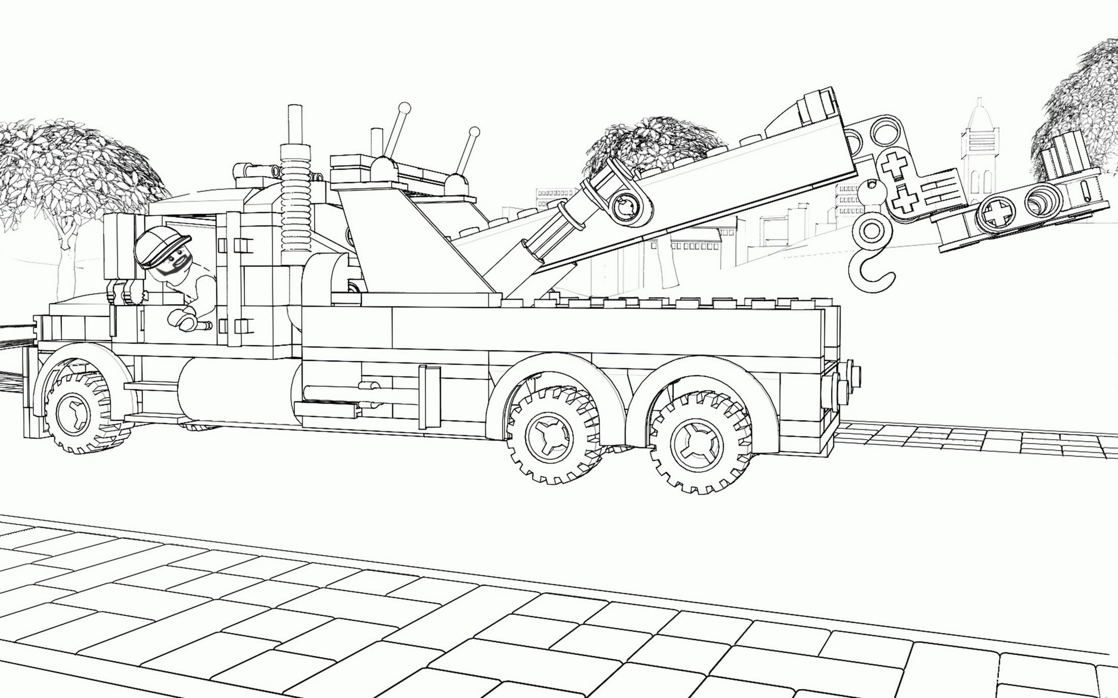 Lego city coloring pages free printable coloring pages