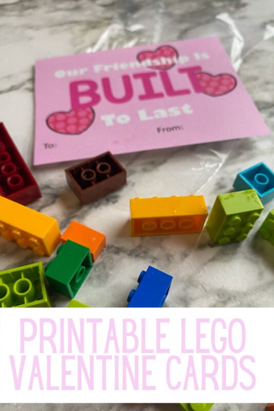 Lego valentines with free printables