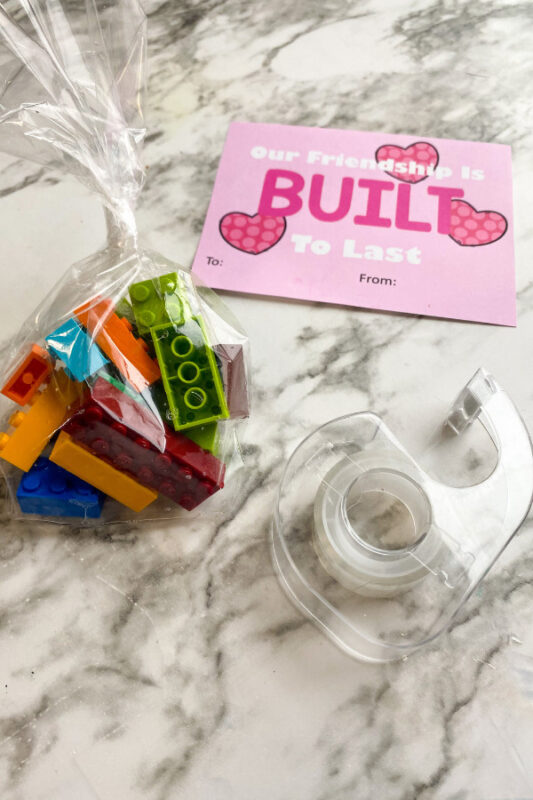 Lego valentines with free printables
