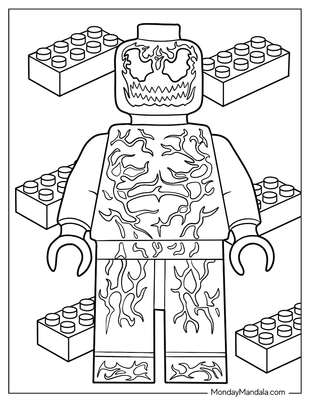 Carnage coloring pages free pdf printables