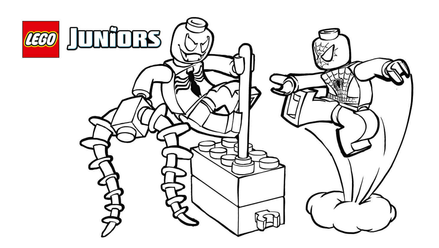 Lego spiderman pages â printable pages