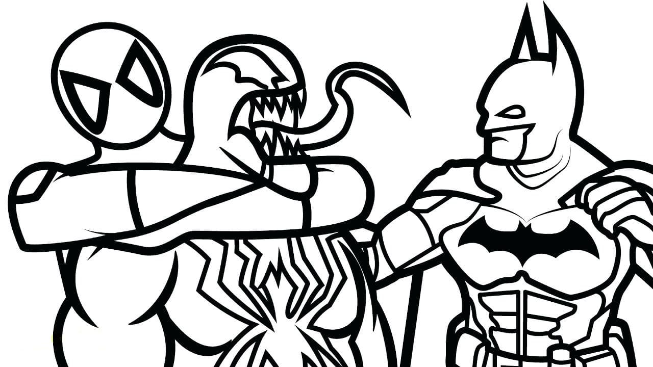 Venom coloring pages coloring pages free printable