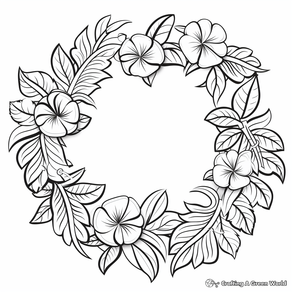 Hawaiian coloring pages