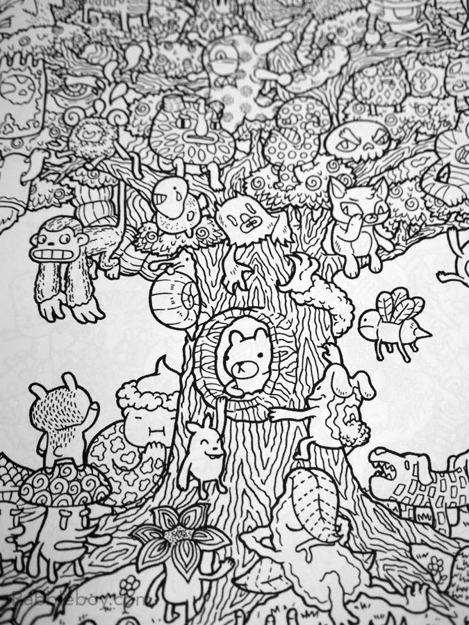 Get wacky creative with adult coloring book doodle fusion by lei melendres