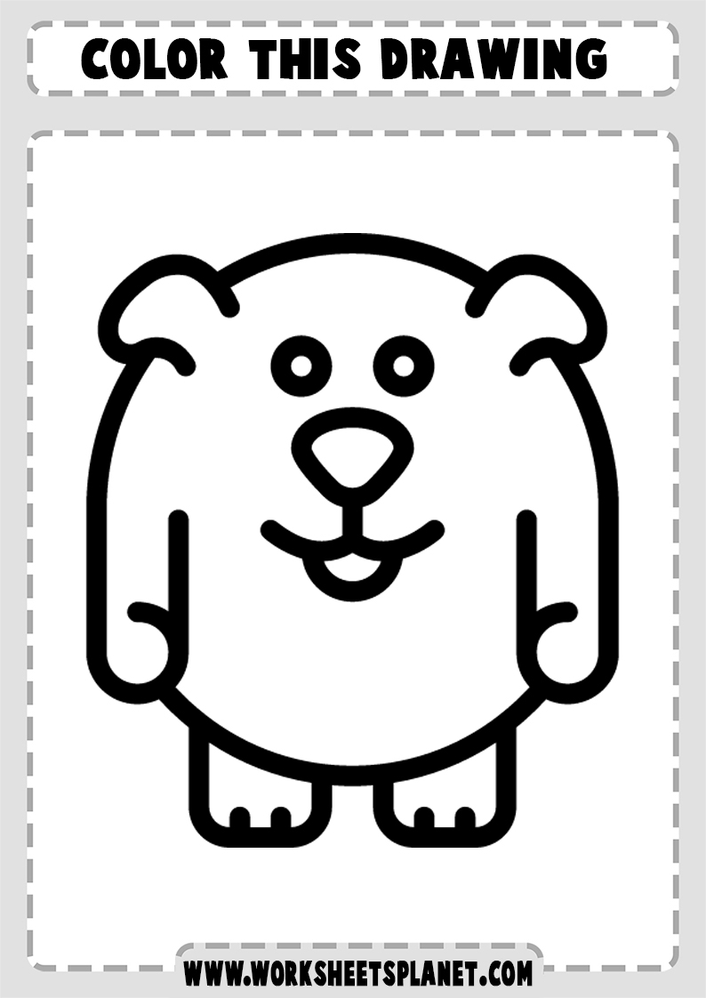 Free easy coloring pages for kids