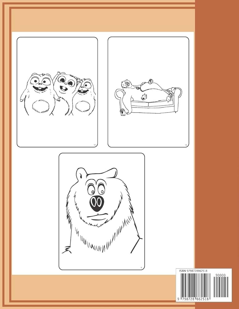 Grizzly and the lemmings coloring book super fun and creative gift of grizzy and the lemmings color pages great coloring book for kids pages in by coloring jbr