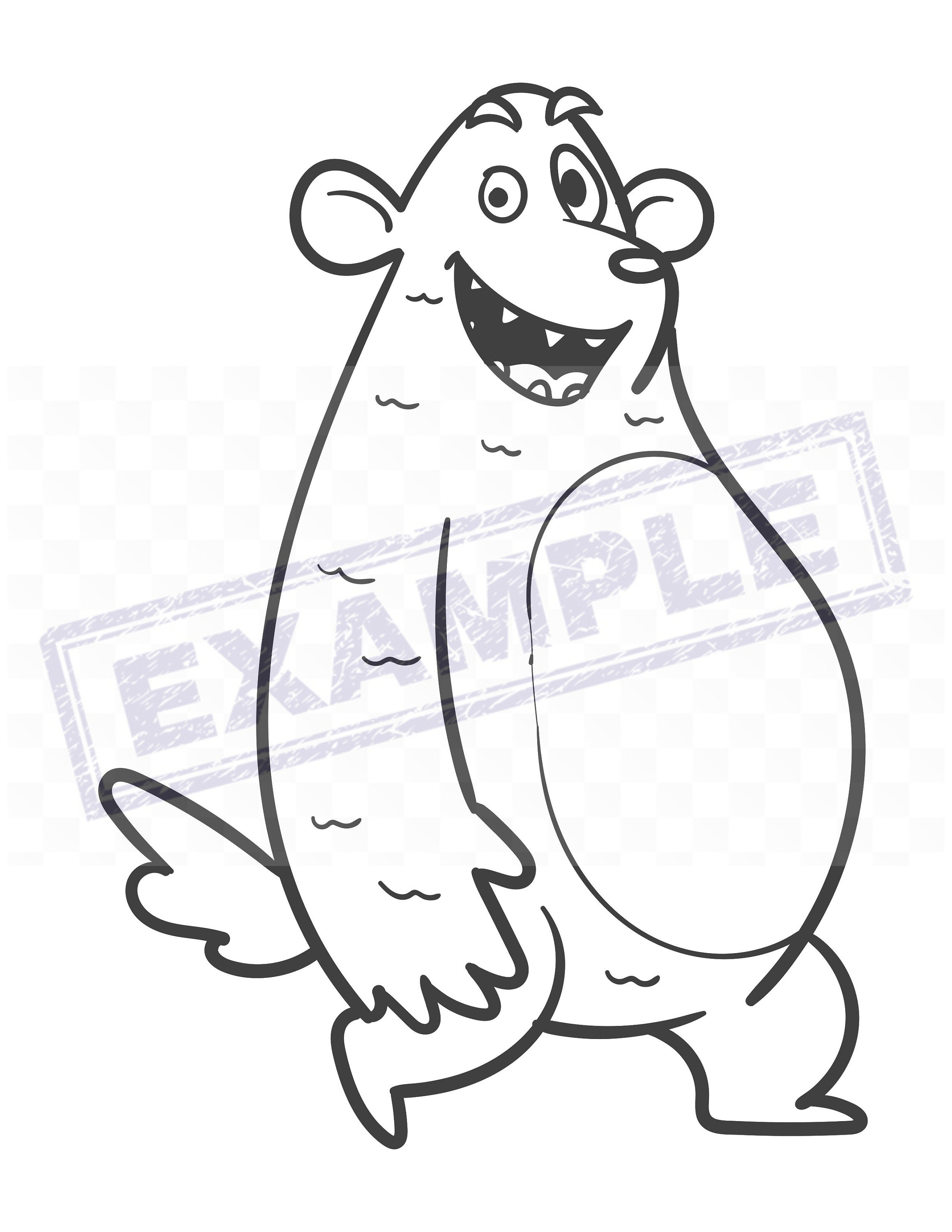 Cute monster coloring pages pdf full x kids preschool adorable not scary monsters instant download