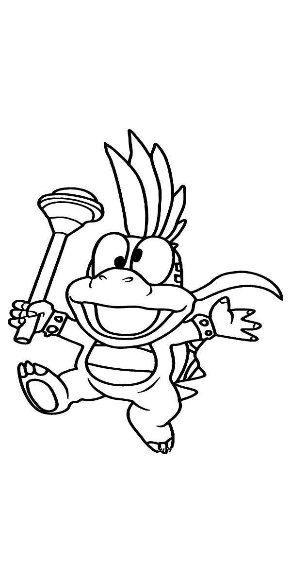 Cute baby bowser coloring page fãrbung seite