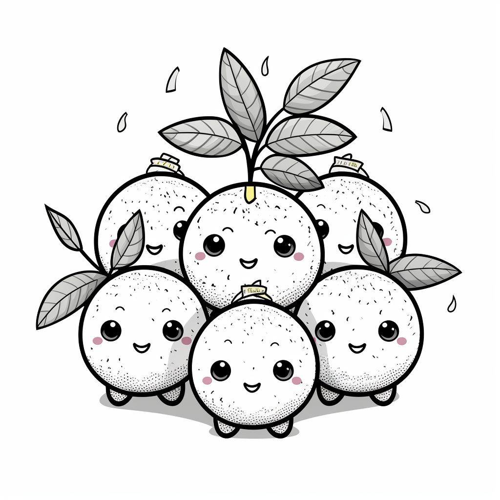 Lemon coloring pages