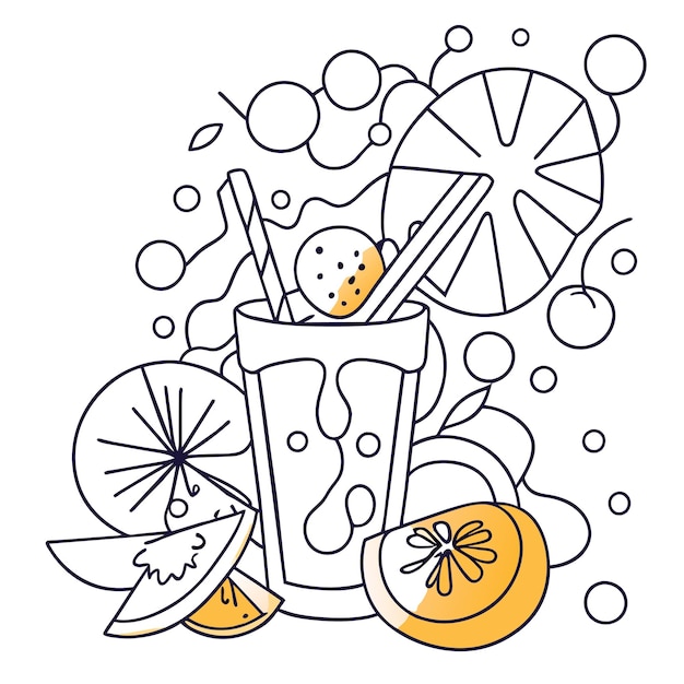 Lemonade coloring page images