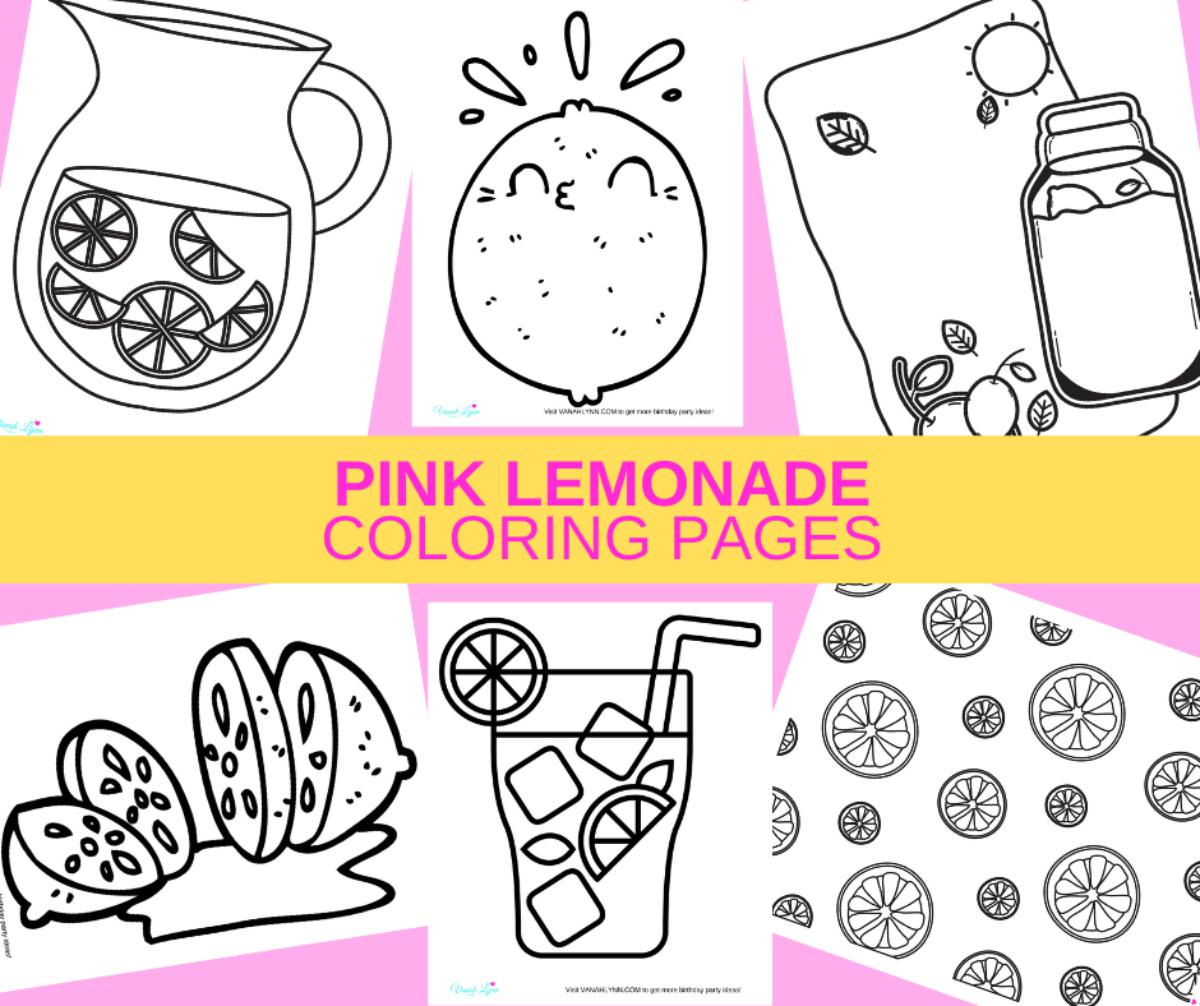 Summer printable coloring pages free lemonade coloring sheets â vanah lynn