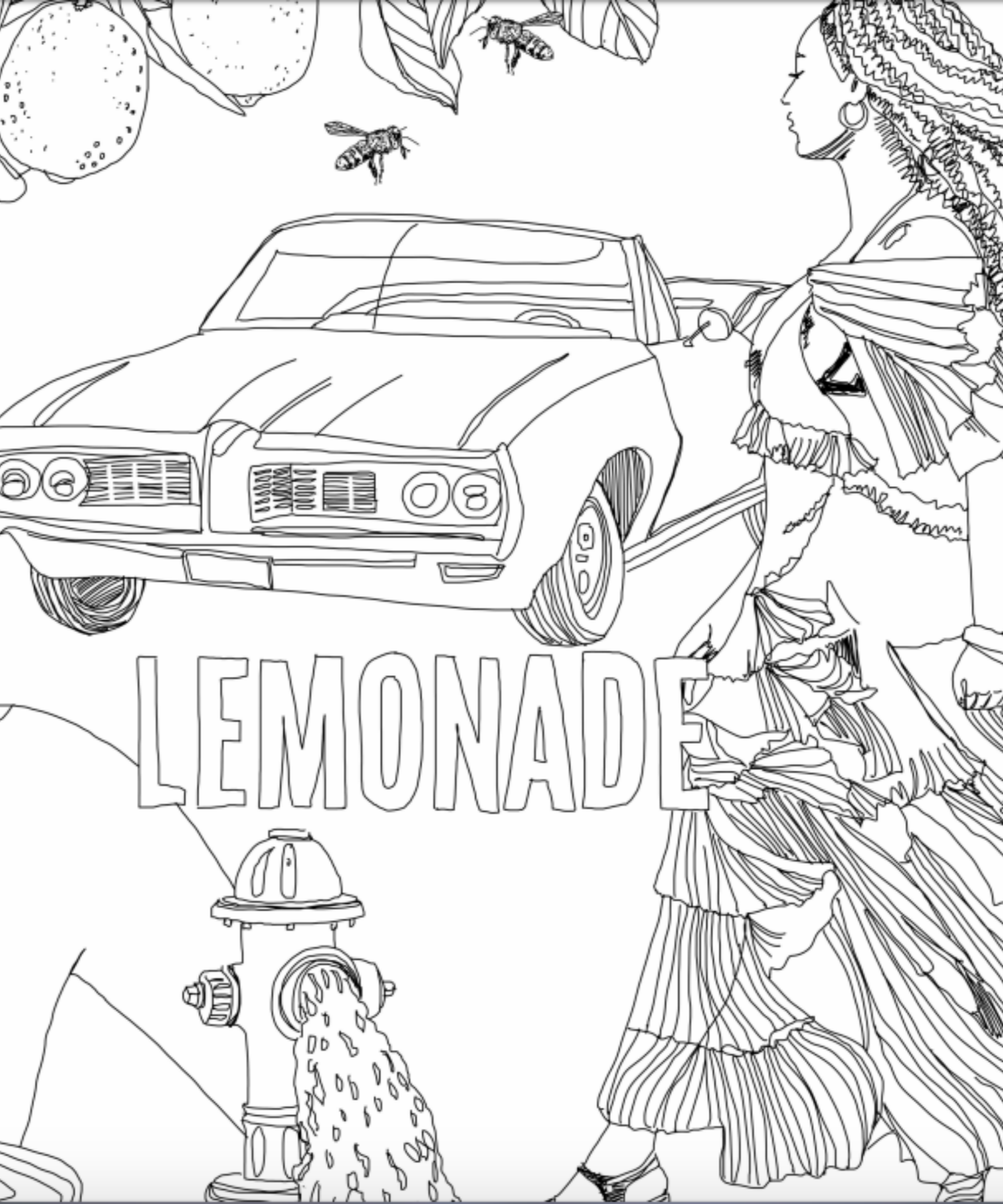 Beyonce lemonade coloring book