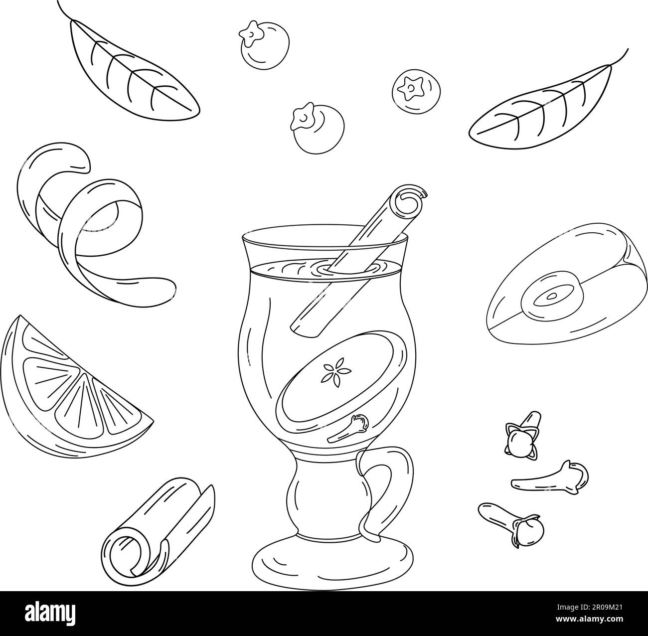 Lemon illustration coloring book hi