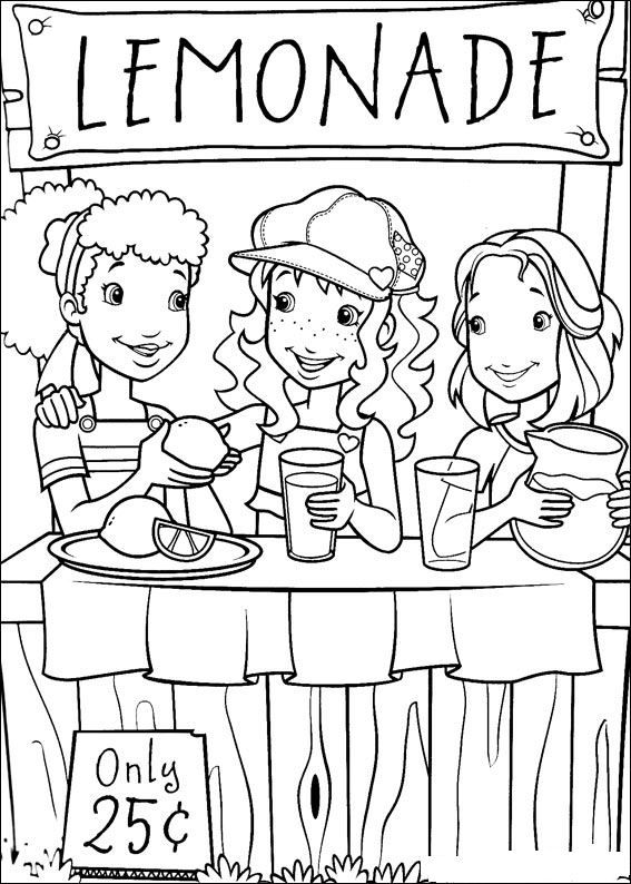 Lemonade coloring pages