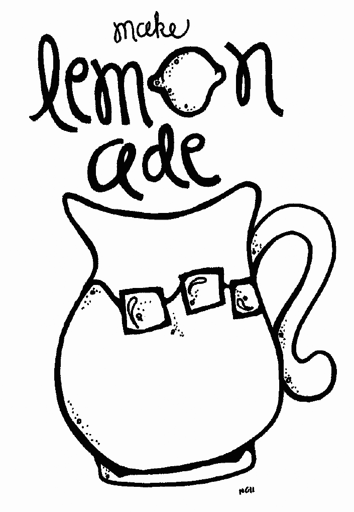 Lemonade coloring pages