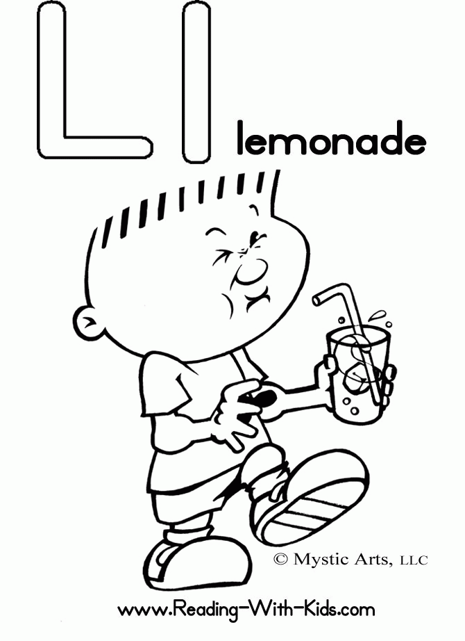 Letter l coloring pages printable for free download