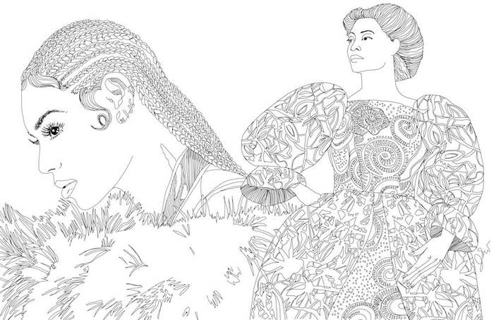 These awesome illustrations of beyoncãs lemonade will make anyone want to color