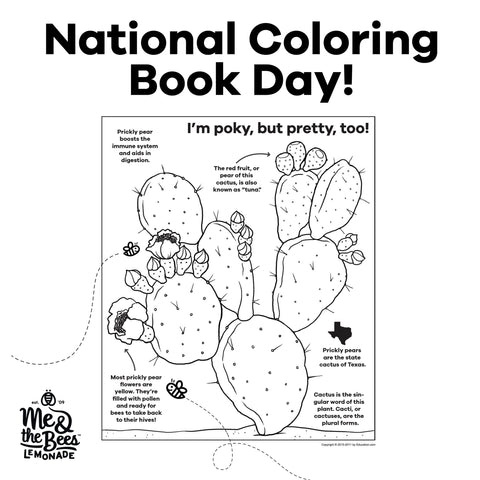 Celebrate national coloring book day â me the bees lemonade