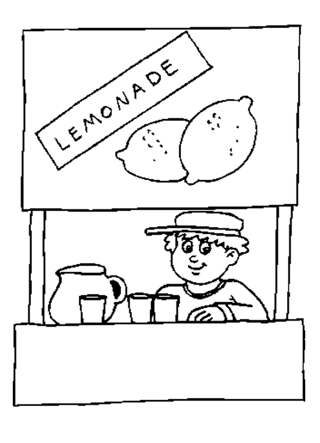 Lemon coloring pages