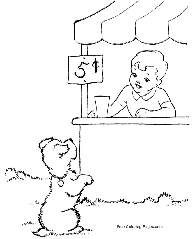 Summer coloring pictures