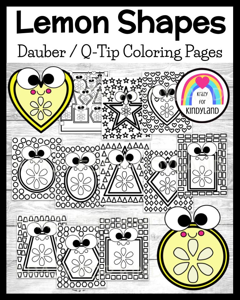 Lemon shape coloring pages summer picnic lemonade stand q