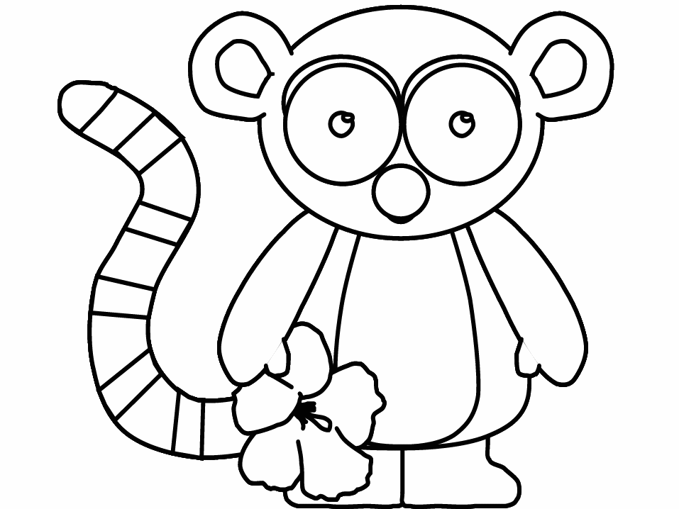 Lemur coloring pages