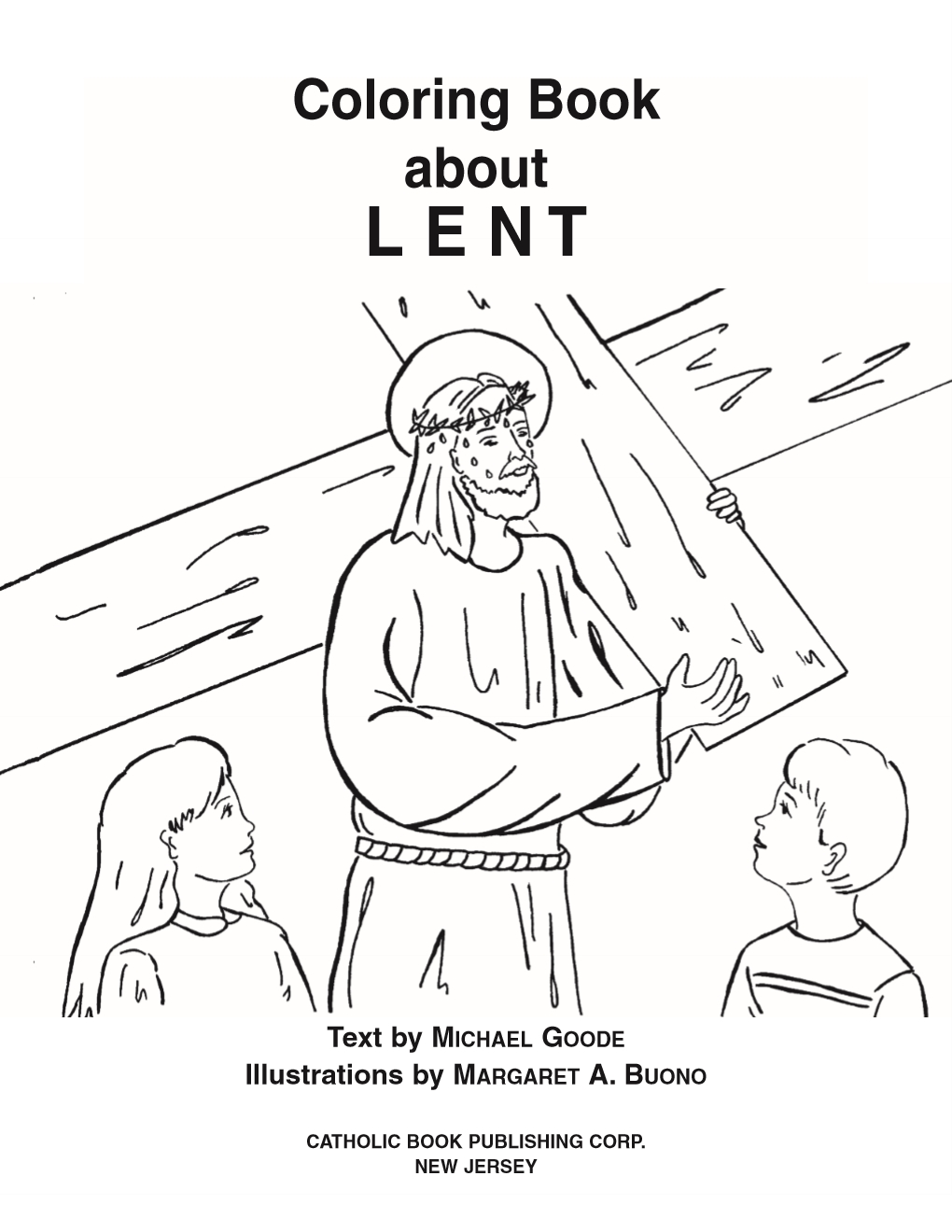 Coloring book about lent