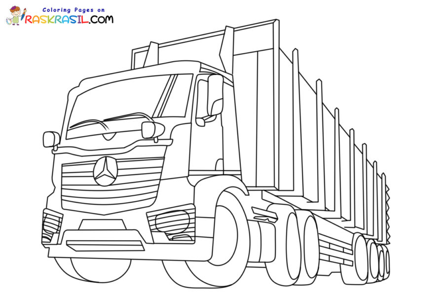 Truck coloring pages