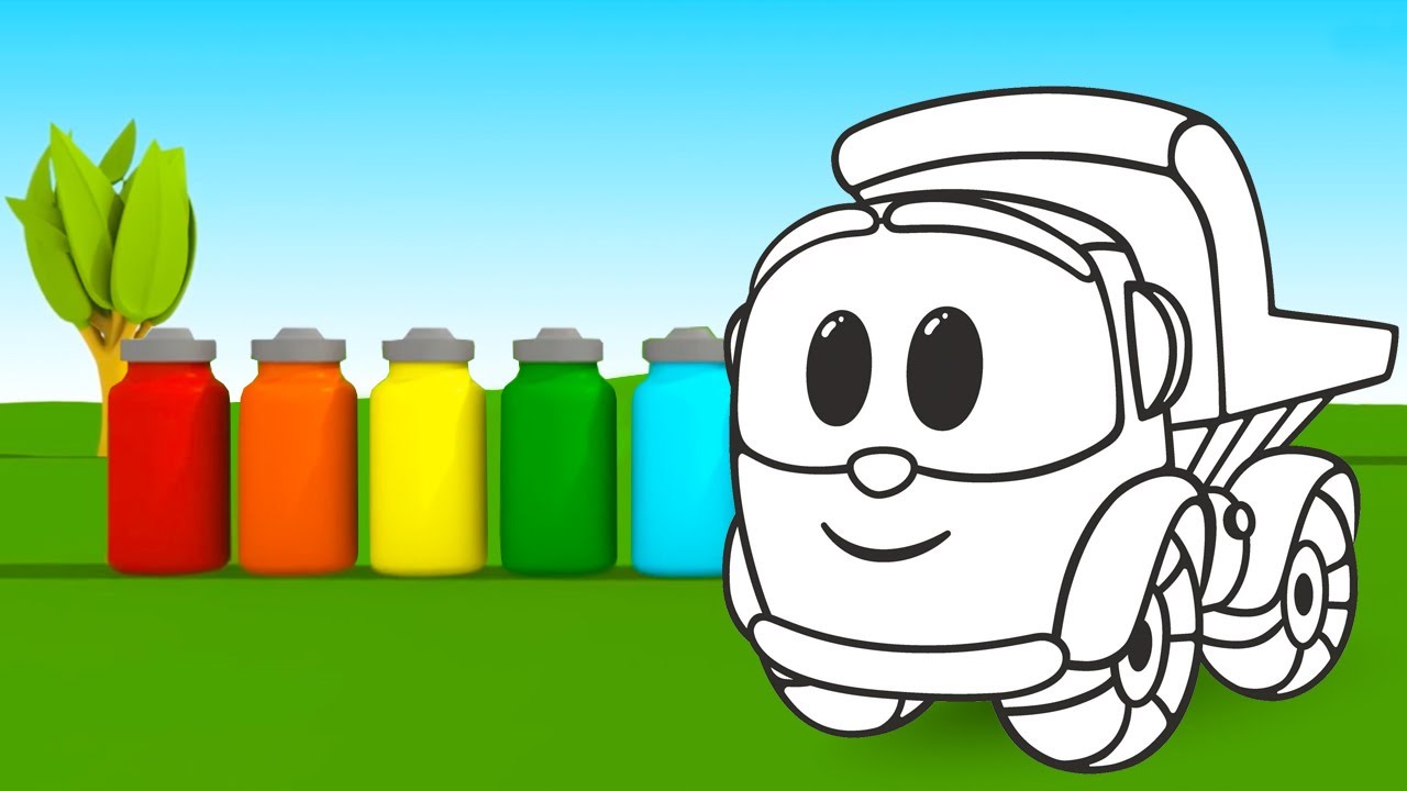 Learn colors with leo the truck full episodes car cartoons for kids a fire truck a tow truck
