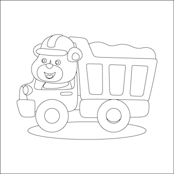 Page firetruck coloring images