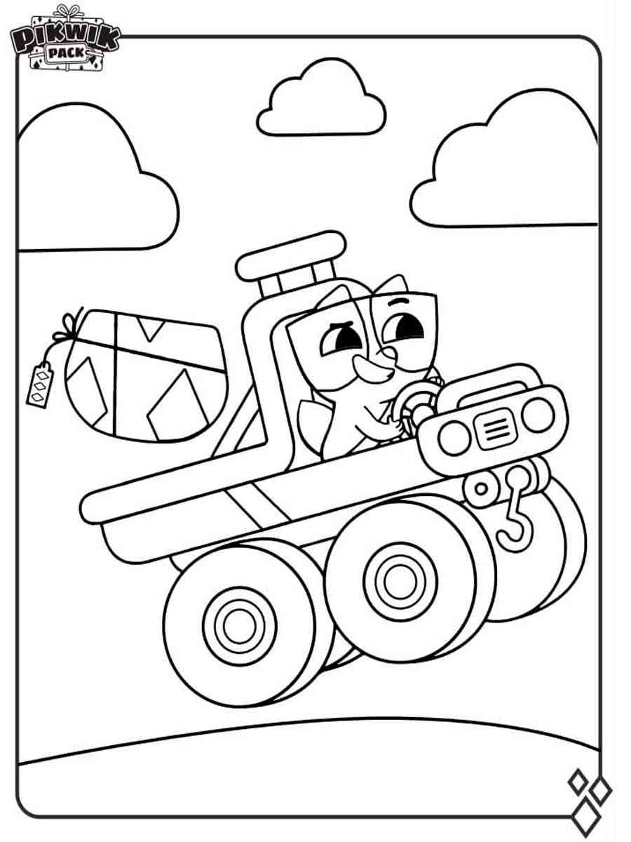 Pikwik pack coloring pages