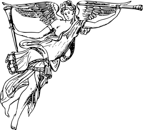 Dibujo de heraldo alado para colorear dibujos para colorear imprimir gratis