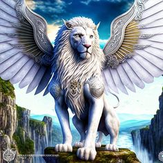 Ideas de leãn alado felinos criaturas mitolãgicas arte leãn