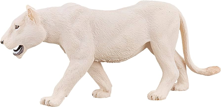 Mojo leona blanca leãn blanco femenino realista figura internacional de juguete de vida silvestre pintada a mano juguetes y juegos
