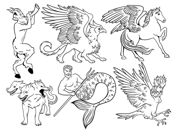 Imãgenes fotos de stock objetos en d y vectores sobre animales mitologicos