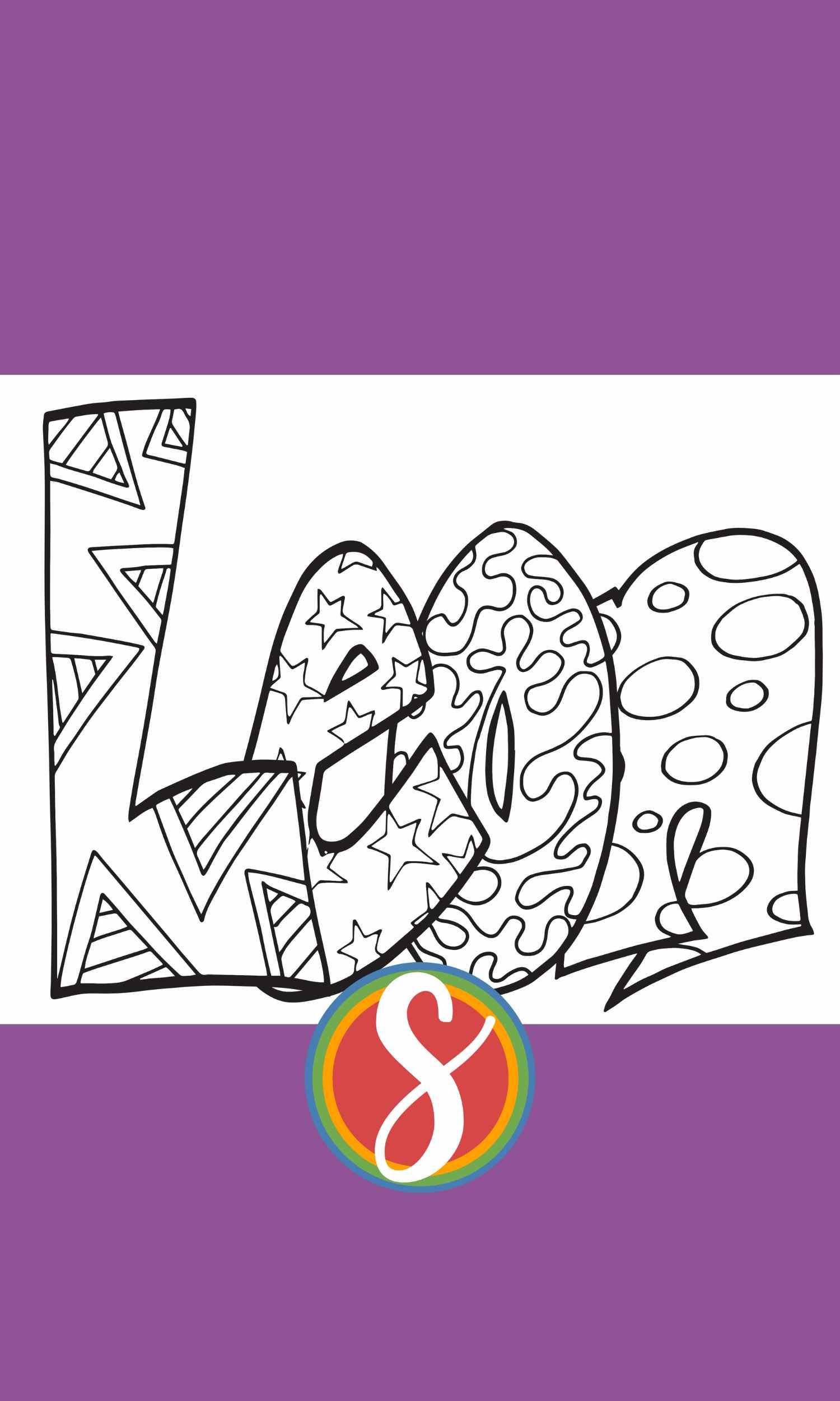 Free leon name coloring page â stevie doodles