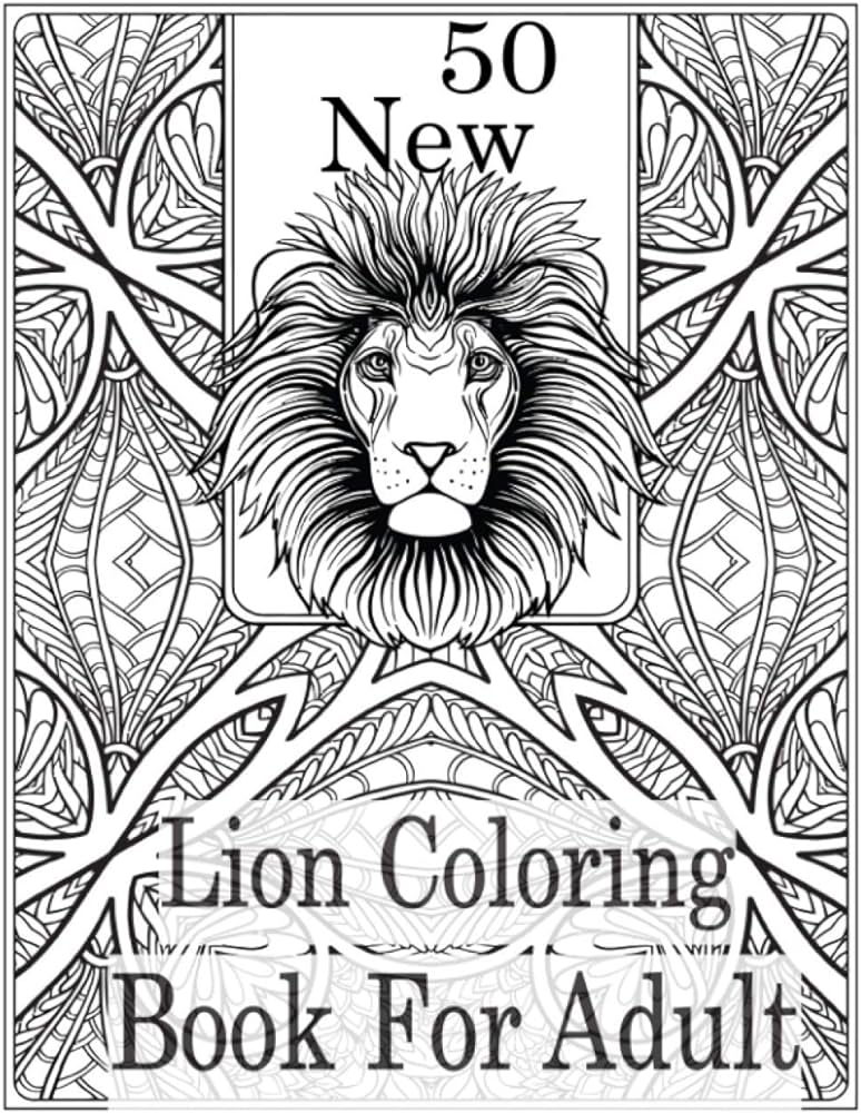 New lion coloring book for adult an adult coloring book of lions in a range of styles and ornate patterns animal coloring books for adults grate press nr