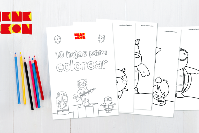 Dibujos para colorear de nene leãn