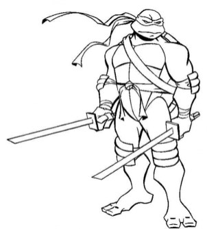 Free printable ninja turtle coloring pages