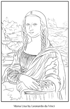 Leonardo da vinci coloring pages tpt