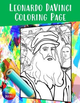 Leonardo coloring page tpt