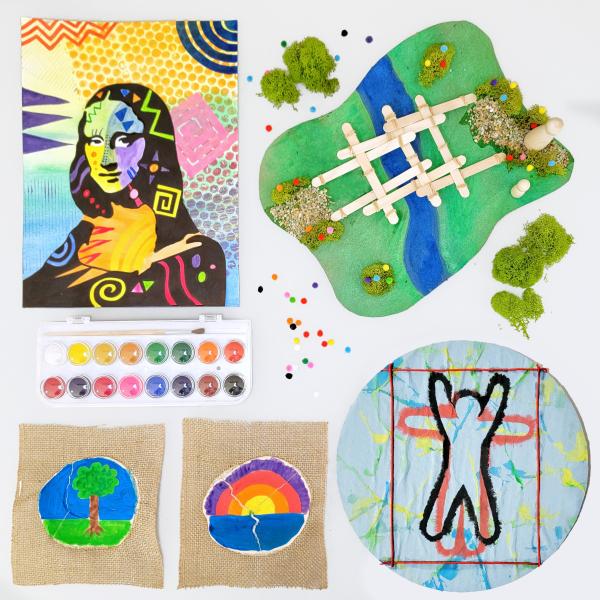 Leonardo da vinci kids art box