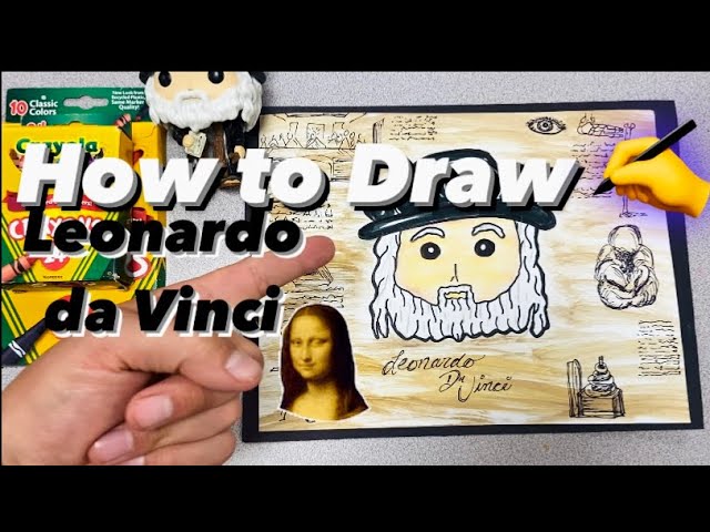 How to draw easy leonardo da vinci step by step for kids rschuettesart howtodraw