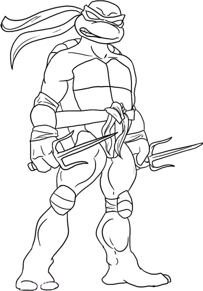 Free printable ninja turtle coloring pages