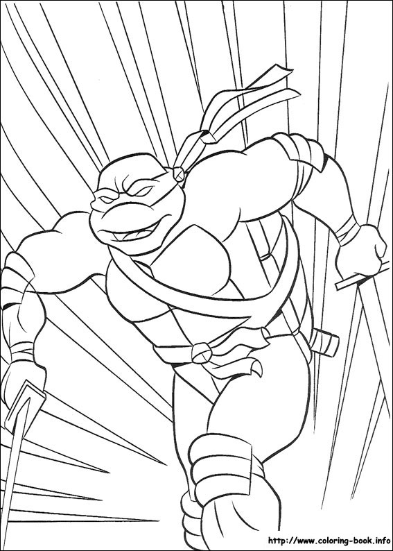 Teenage mutant ninja turtles coloring picture