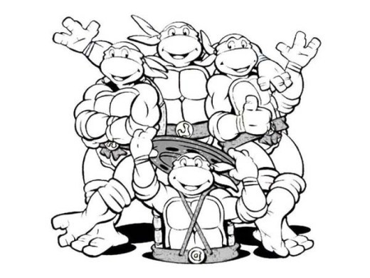 Free printable teenage mutant ninja turtles coloring pages
