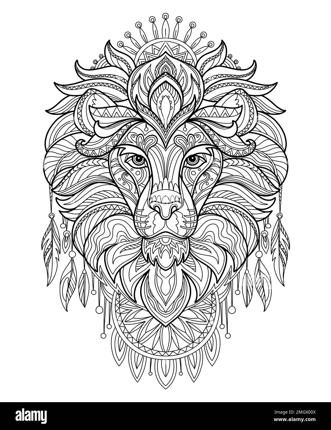 Lion art sketch hi