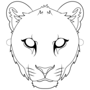 Dibujos de leones para colorear